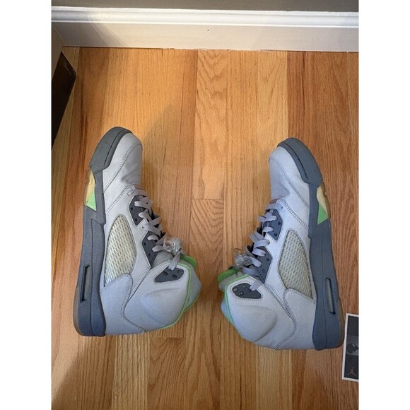 Nike Air Jordan 5 V Green Bean 2006 136027-031 Reflective Silver Men’s Size 12
